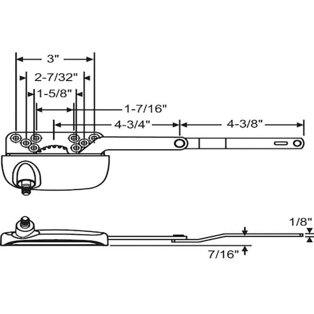 Strybuc Split Arm Casement Operator 36-205-3E